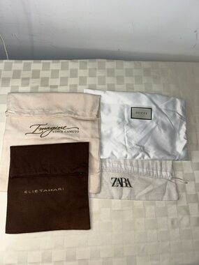 Gucci,Zara,ElieTahari and Vince Camuto Dust Bag Bundle